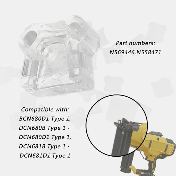 Aries Yellow Nailer Tip White 10 Pcs Air Nailer Accessory-2