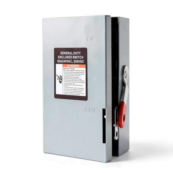 2P 60A 120/240V WINWIN Phase Outdoor Non Fusible Safety Switch-1