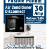 Eaton Pullout Air Conditioner Disconnect 30A Surface Mount Safety-1