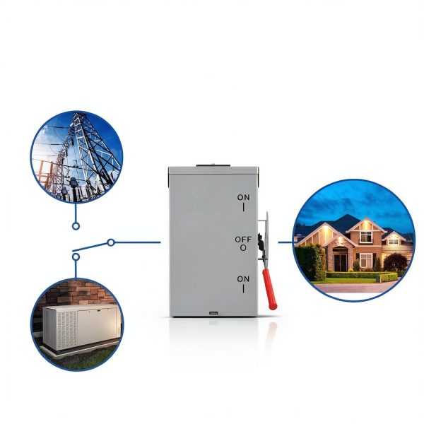 100 Amp Transfer Switch WINWIN ST66 Heavy-Duty Double-Throw Safety-1