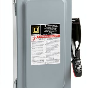 Square D HU361 Heavy Duty Safety Disconnect Switch Steel 30A 600V-0