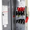 Siemens HF363NR 100-Amp 3 Pole 600-volt 4 Wire Fused Heavy Duty Safety Switches-0