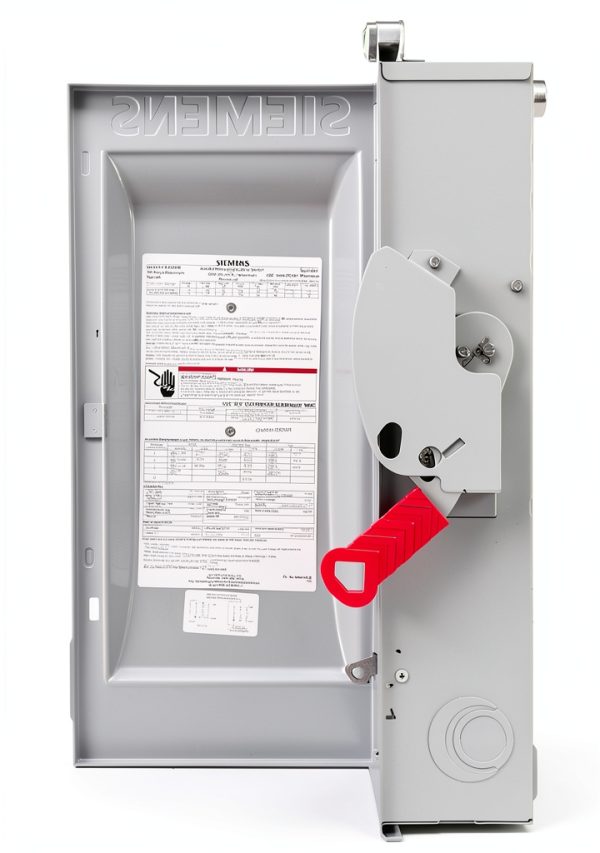 Siemens HF363NR 100-Amp 3 Pole 600-volt 4 Wire Fused Heavy Duty Safety Switches-2