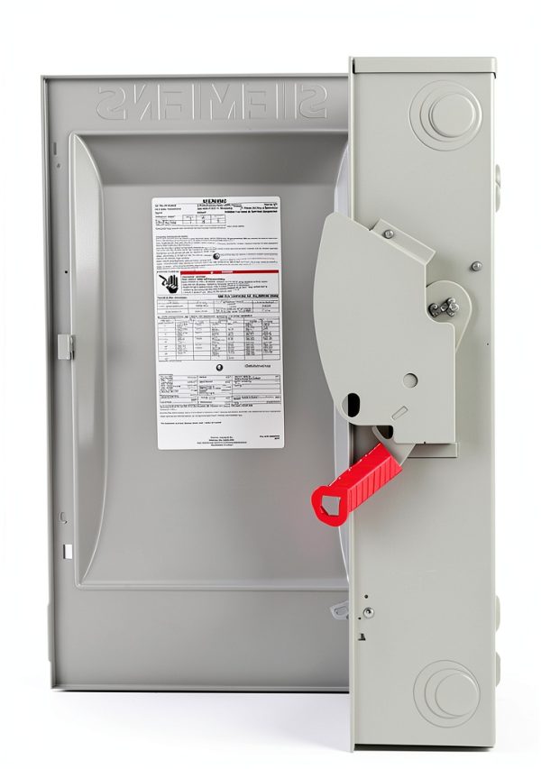 SIEMENS HF324N 200-Amp, 3 Pole, 240-volt, 4 Wire, Fused Heavy Duty, Type 1, Gray-2