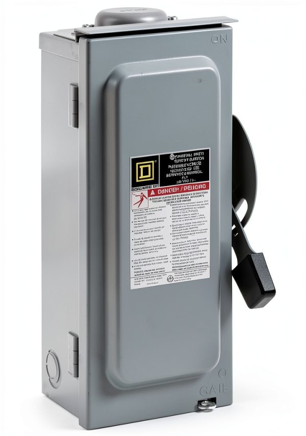 Square D Safety Switch D222NRBCP 60A 240V Outdoor NEMA 3R-0