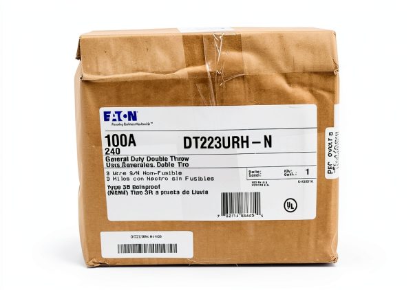 Eaton 100 Amp 120/240V 24,000W Double-Throw Safety Switch-1